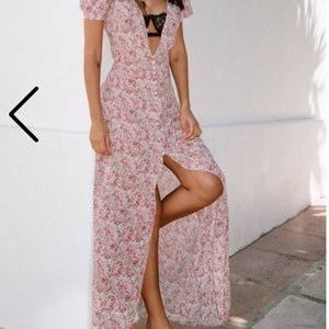 Nasty Gal floral maxi dress